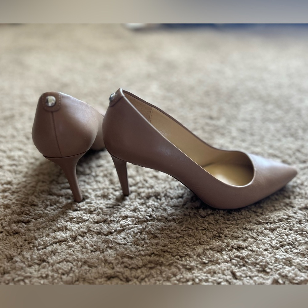 Michael Kors nude leather heels, size 7.5